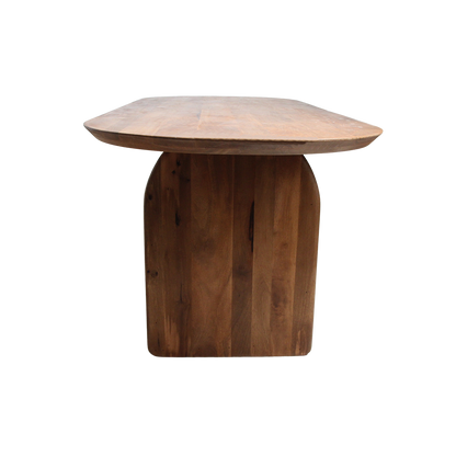 Bullnose spisebord Mix brun 240 cm Raw Materials