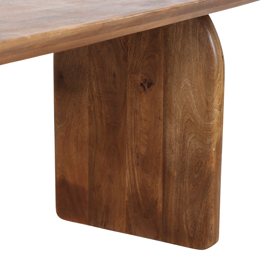 Bullnose spisebord Mix brun 240 cm Raw Materials