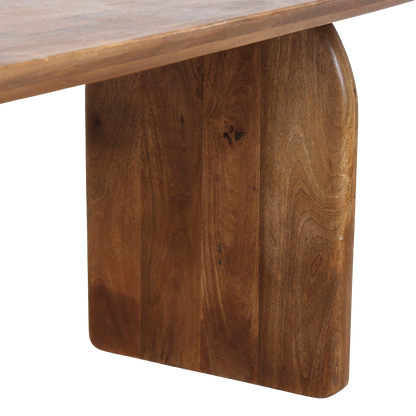 Bullnose spisebord Mix brun 240 cm Raw Materials