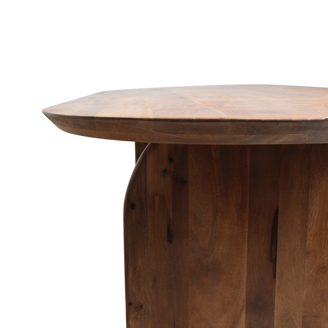 Bullnose spisebord lukket brun 240 cm Raw Materials