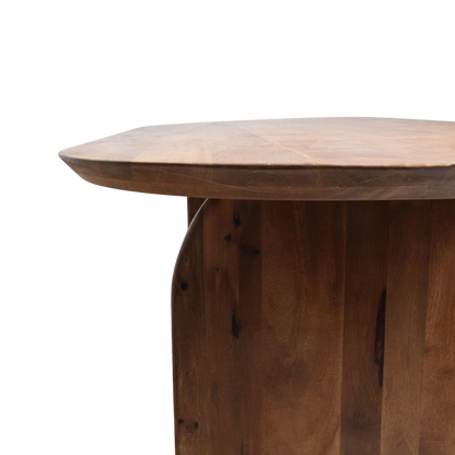 Bullnose spisebord lukket brun 240 cm Raw Materials