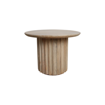 Sidebord Reversed Fluted Naturel 55 cm Raw Materials