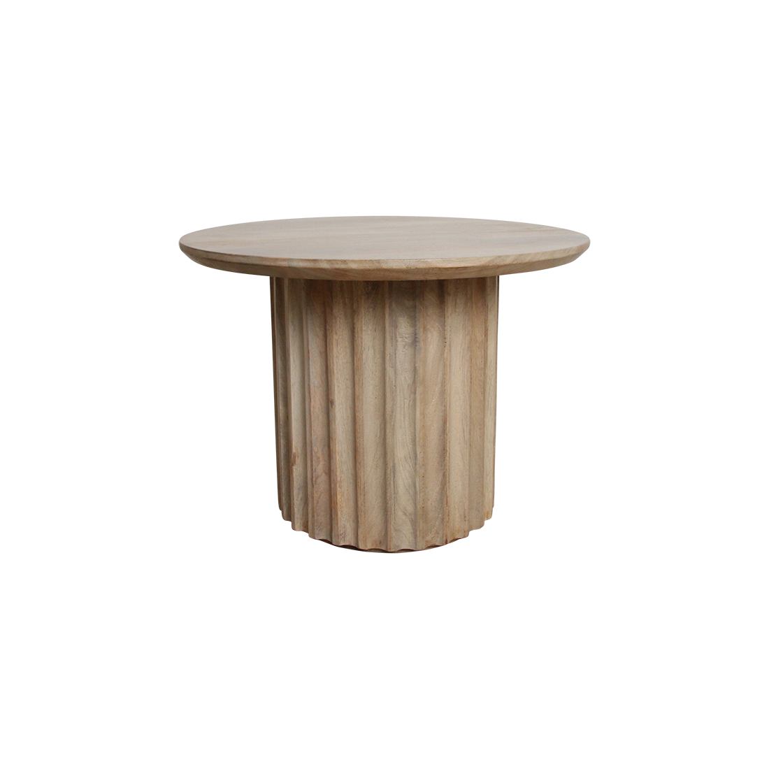 Sidebord Reversed Fluted Naturel 55 cm Raw Materials