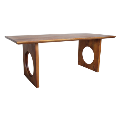 Spisebord Bullnose Chamfered Loop mangotræ 200 cm Raw Materials