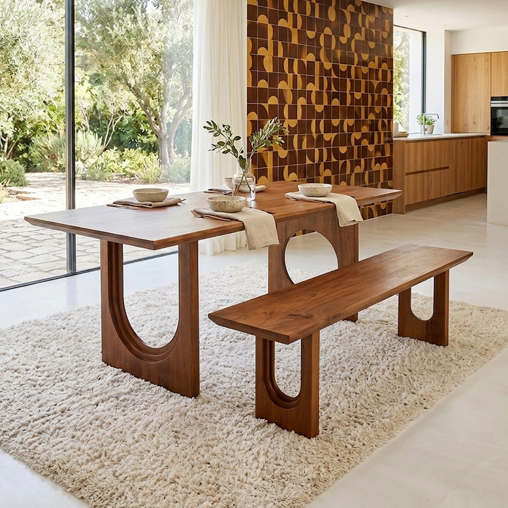 Spisebord Bullnose Chamfered Mix mangotræ 200 cm Raw Materials