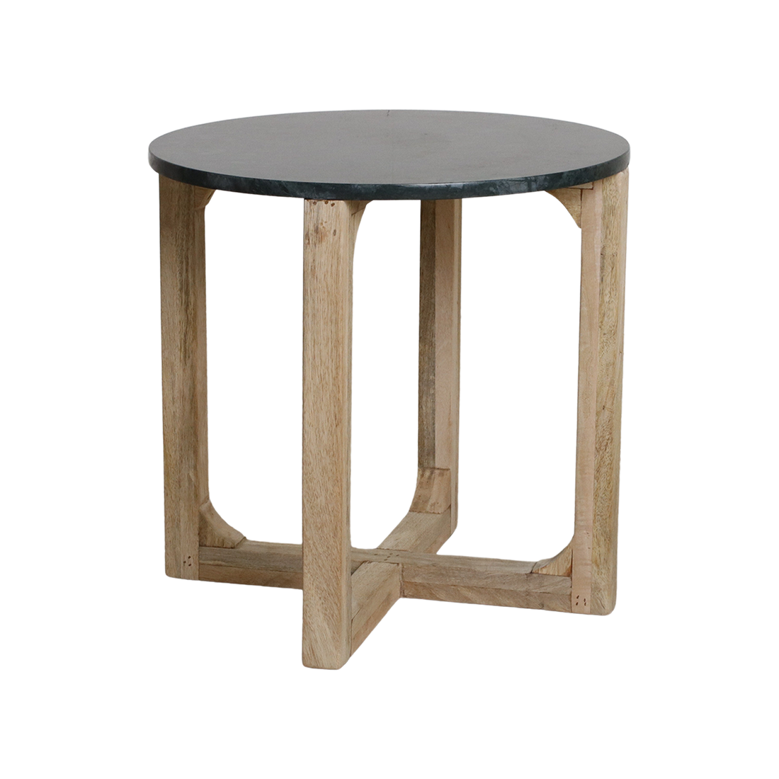Sidebord Grøn Rund Marmor Raw Materials