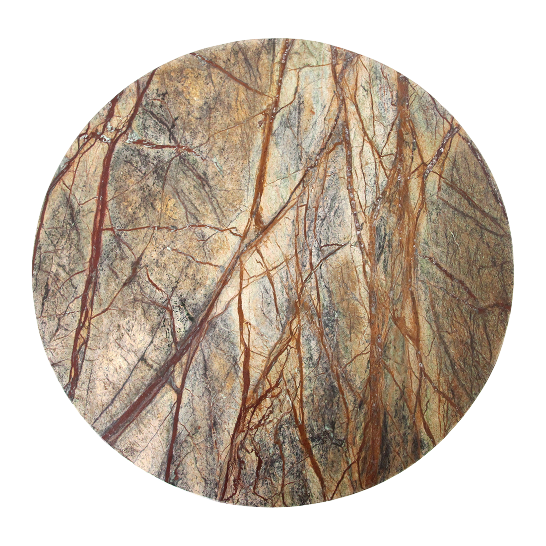 Sidebord Bizar marmor – 50 × 50 × 50 cm Raw Materials