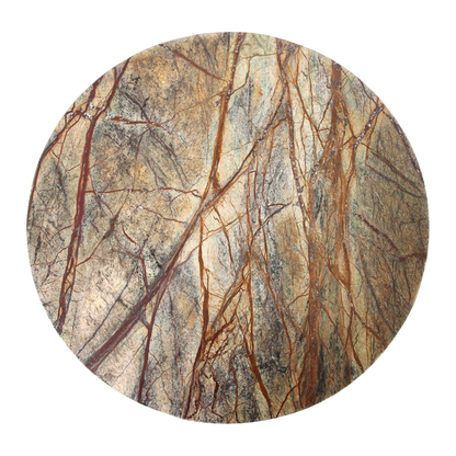 Sidebord Bizar marmor – 50 × 50 × 50 cm Raw Materials
