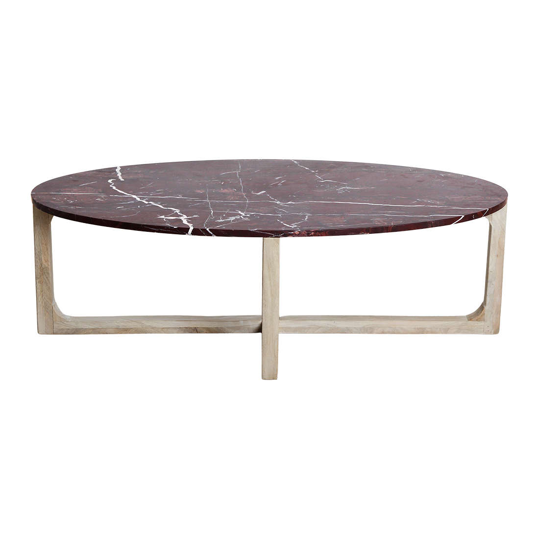 Ovalt sofabord i marmor &