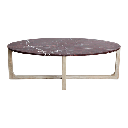 Ovalt sofabord i marmor &