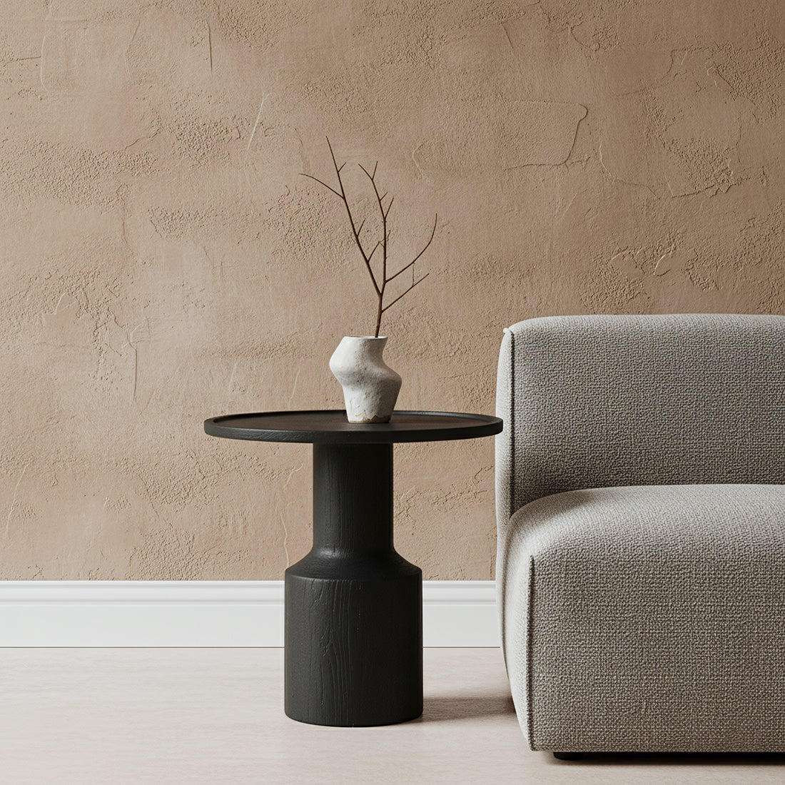 Sidebord Nero Midnight Raw Materials