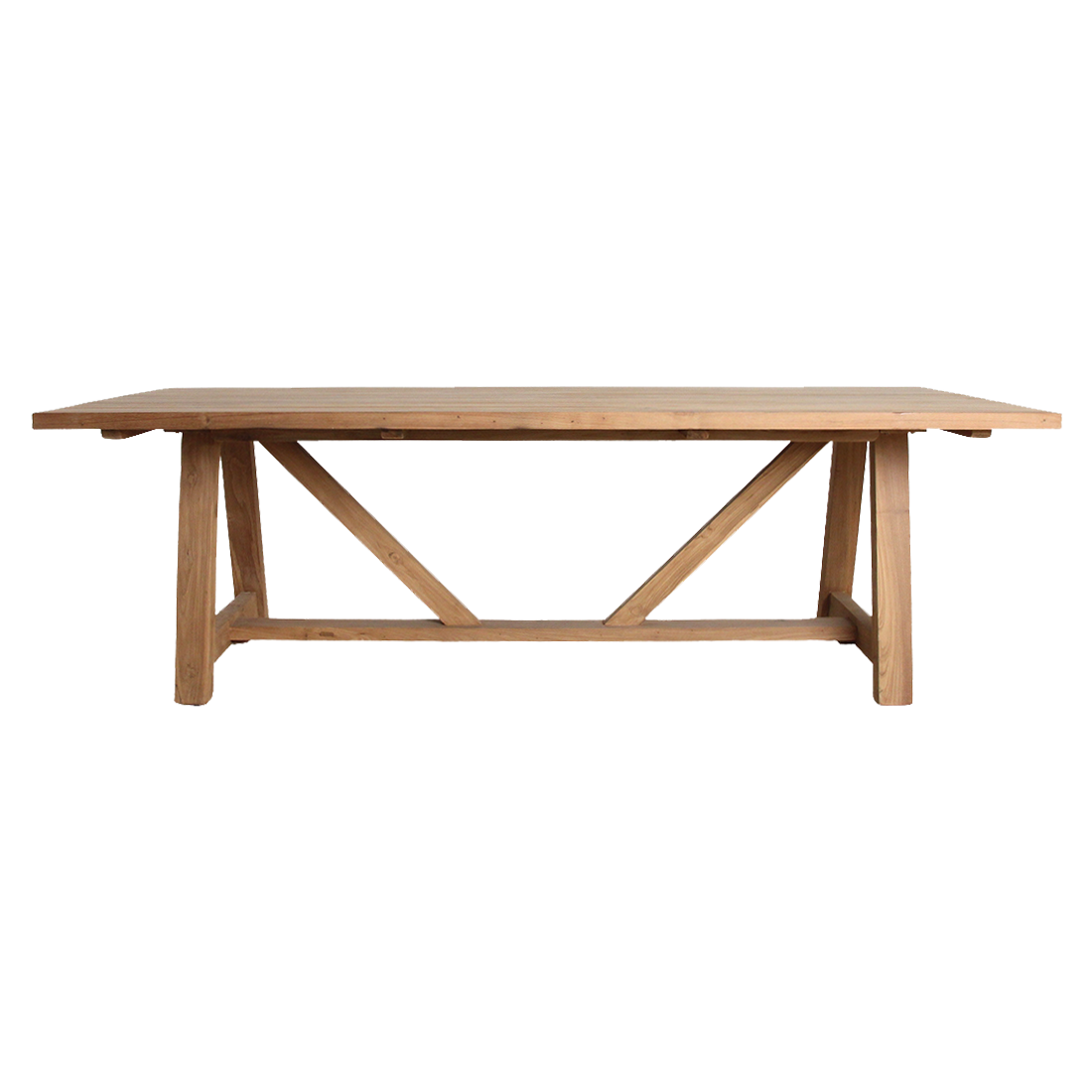 Havebord Soleado 240 cm, FSC-genbrugsteaktræ, råmaterialer