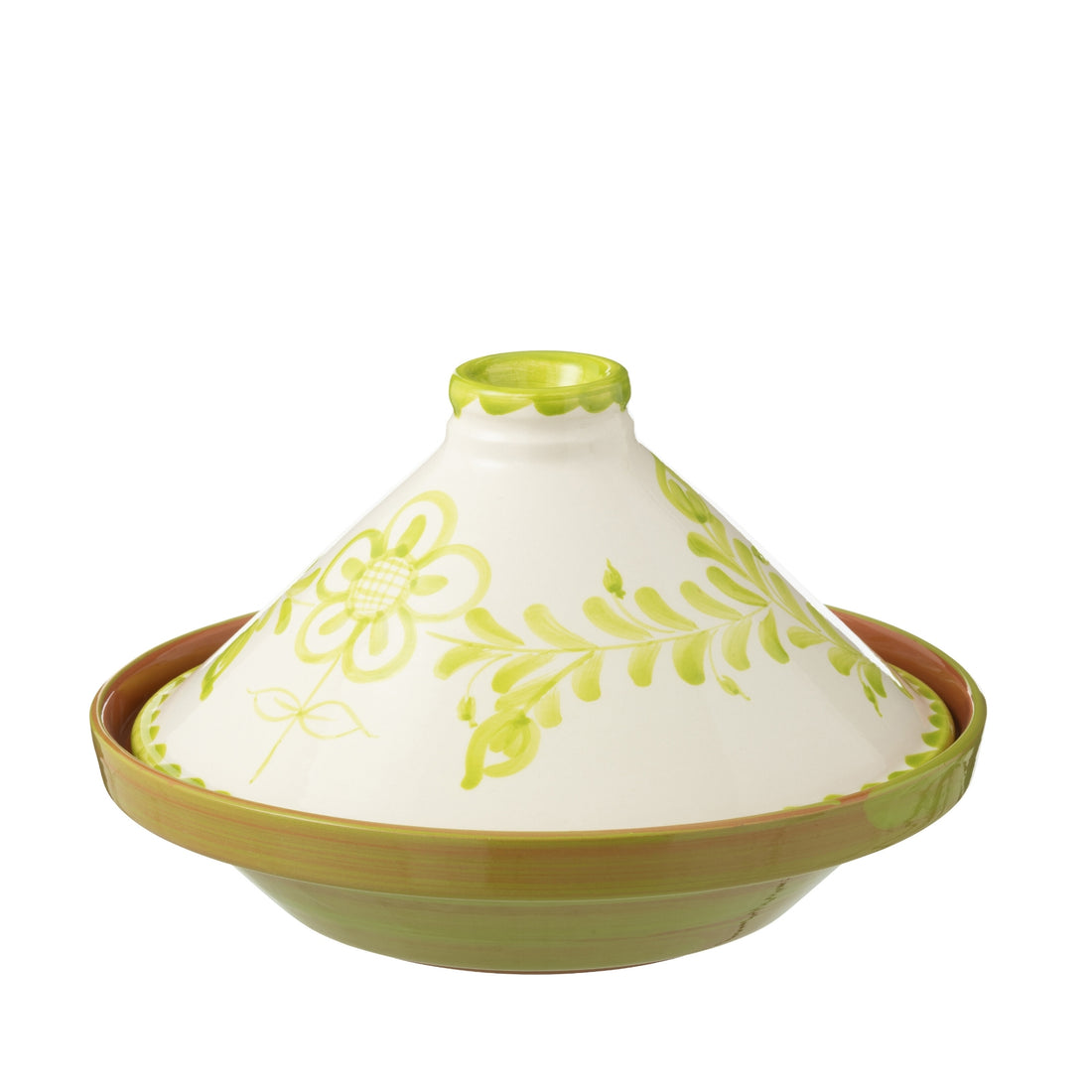 Tagine Granada-motiv Grøn/Hvid Keramik J-Line