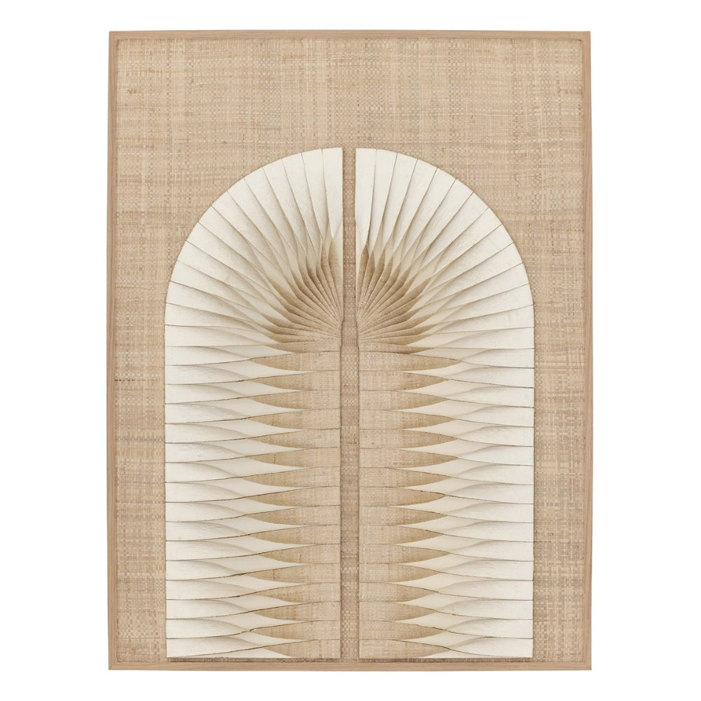 MUST Living Vægpanel Bow Eco Art Vævet Palm