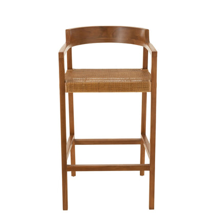 Barstol Emma teaktræ brun J-Line