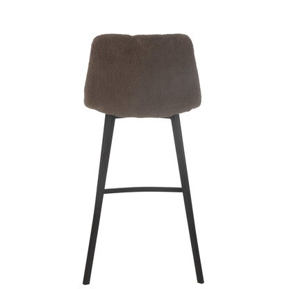 Barstol Kent metal/polyester brun J-Line