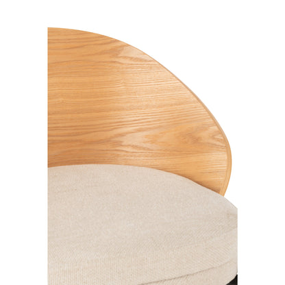 Barstol Lone Multiplex/Metal Natur/Beige J-Line