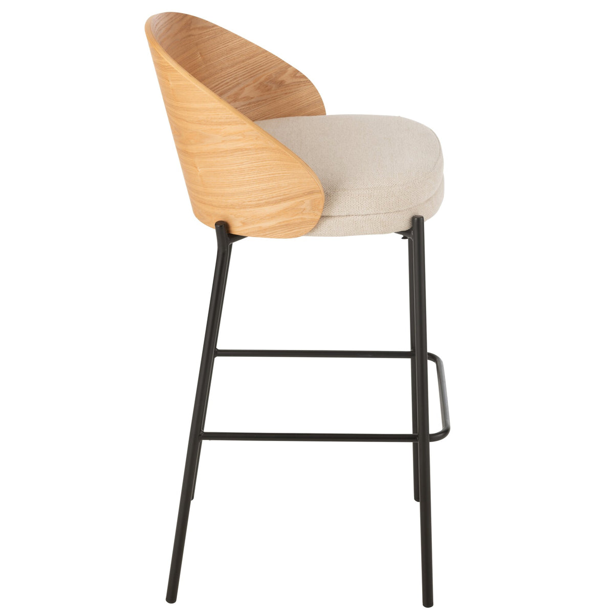 Barstol Lone Multiplex/Metal Natur/Beige J-Line