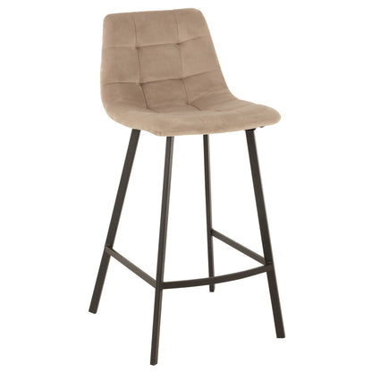 Barstol Olivier tekstil/metal beige