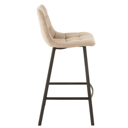 Barstol Olivier tekstil/metal beige