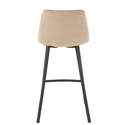 Barstol Olivier tekstil/metal beige