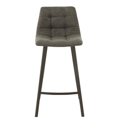 Barstol Stephane Tekstil/Metal Mørkegrå – J-Line