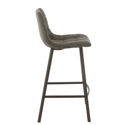 Barstol Stephane Tekstil/Metal Mørkegrå – J-Line