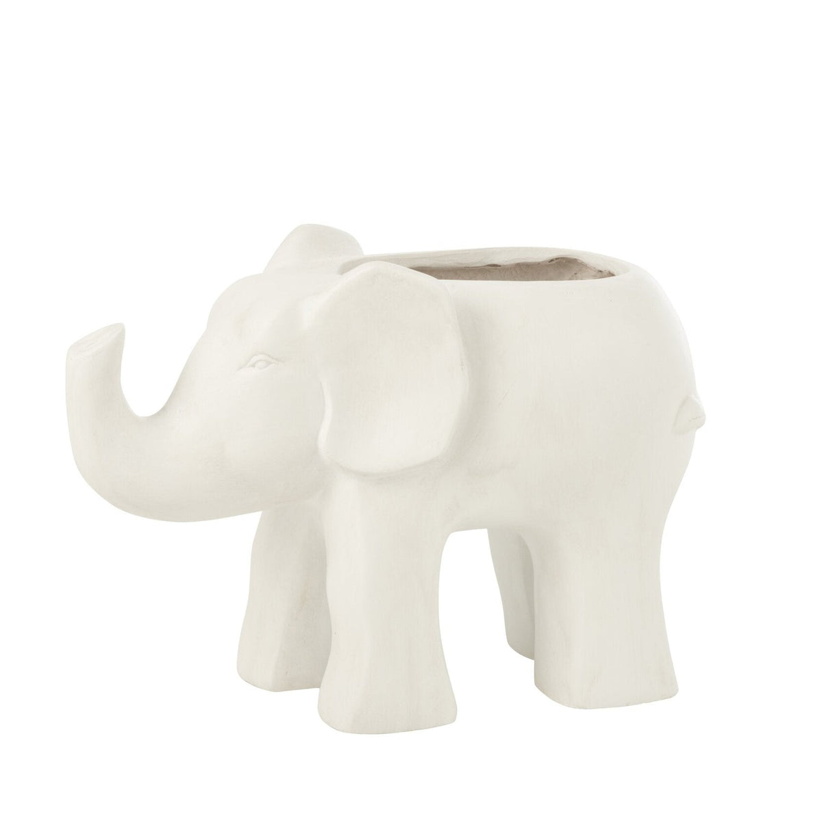 Blomsterpotte Elefant Lertøj Hvid J-Line