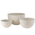 Bloempotten Rond Keramiek Laag Wit Set van 3 J-Line - Pot - J-Line - livinglovely.nl