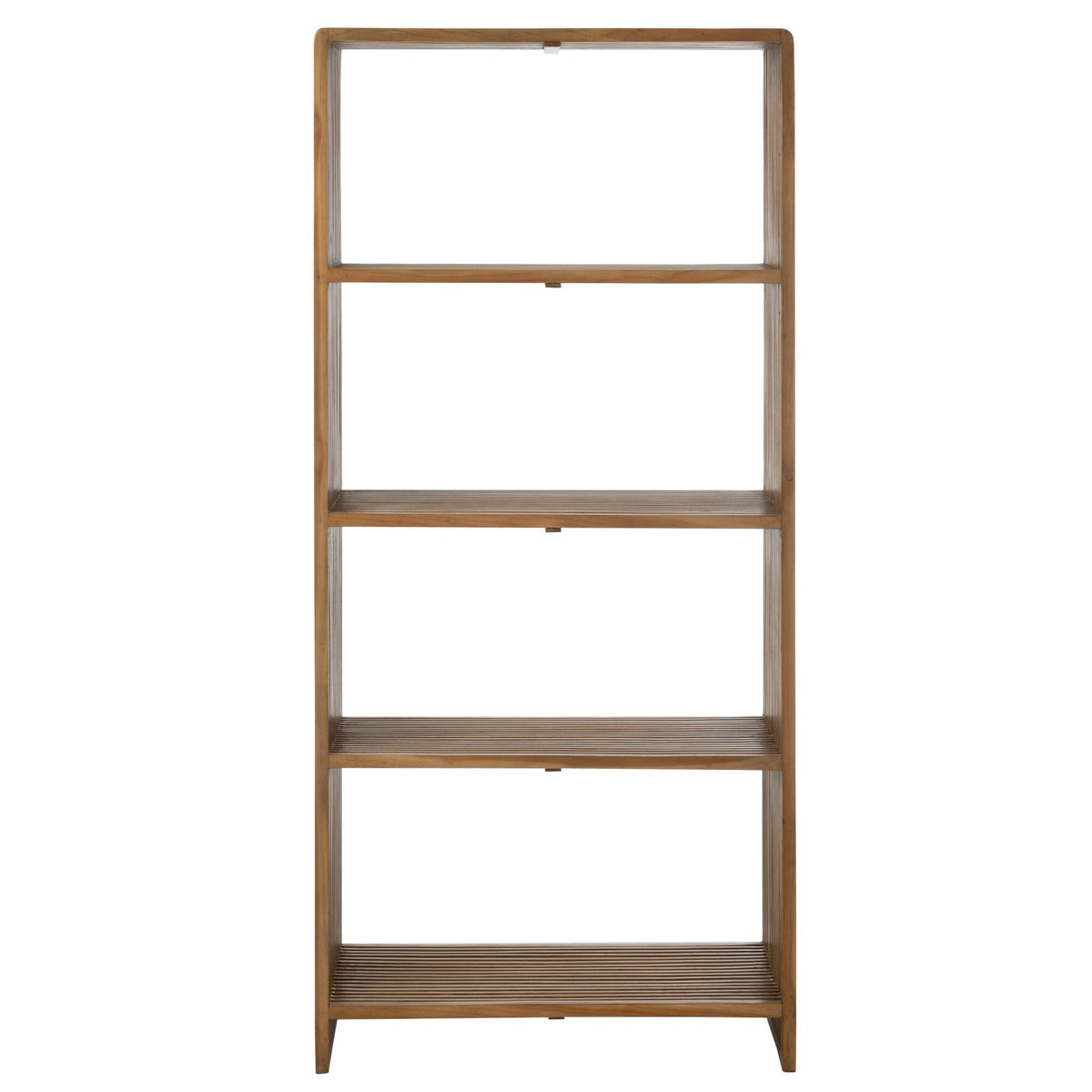 Bogreol 4 Hylder Genanvendt Teak Natur J-Line