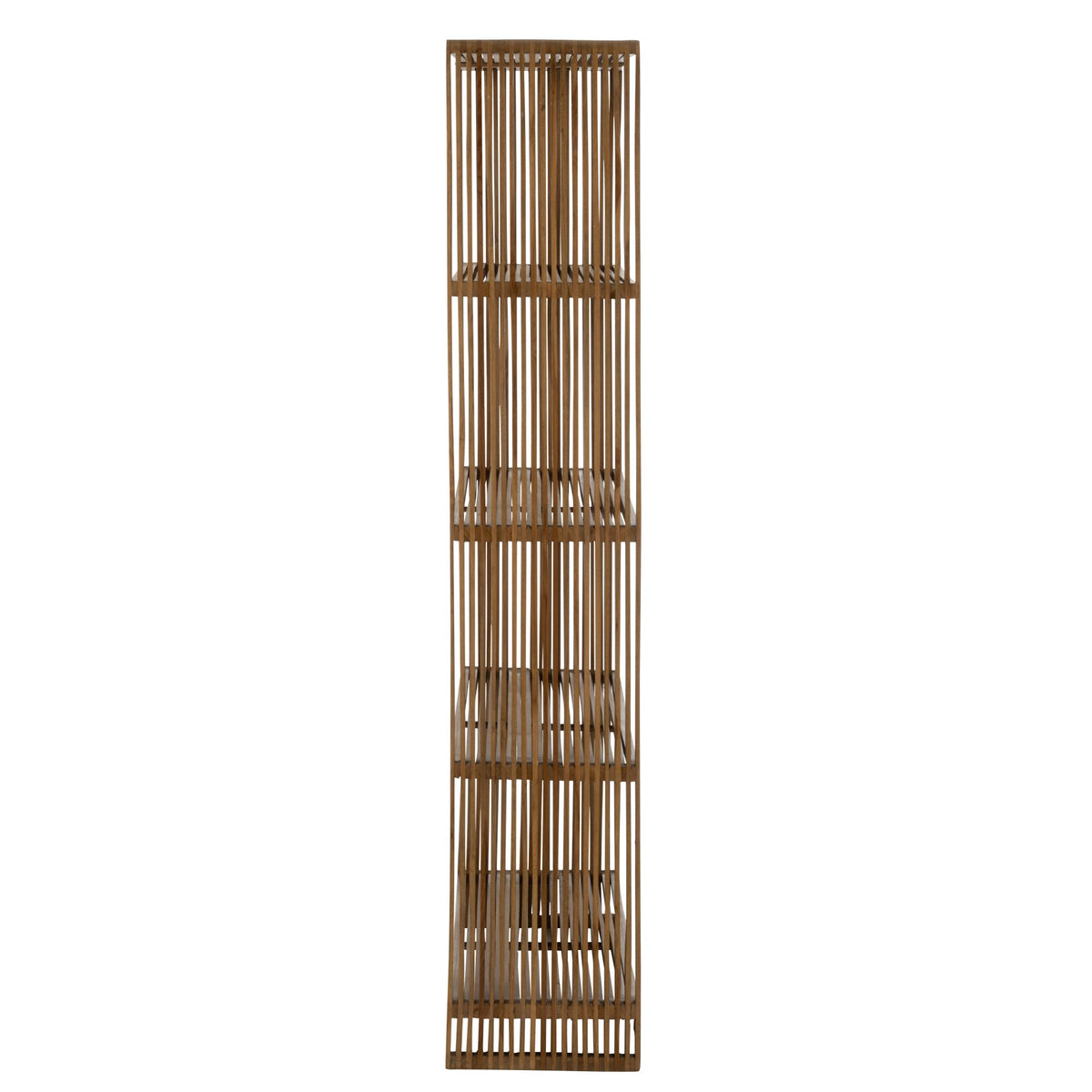 Bogreol 4 Hylder Genanvendt Teak Natur J-Line