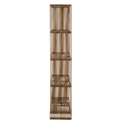 Bogreol 4 Hylder Genanvendt Teak Natur J-Line