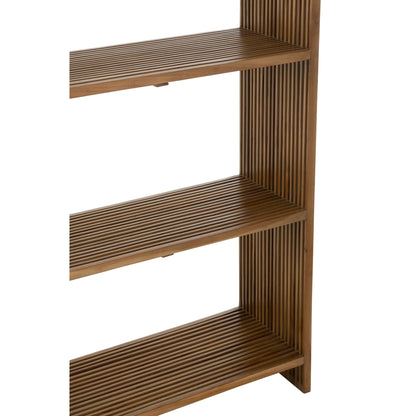 Bogreol 4 Hylder Genanvendt Teak Natur J-Line