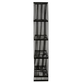 Boekenkast 4 Schappen Gerecycleerd Teak Zwart - Boekenkast - J-Line - livinglovely.nl
