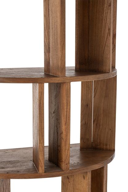 Bogreol Halvcirkel Mindi-naturtræ J-Line
