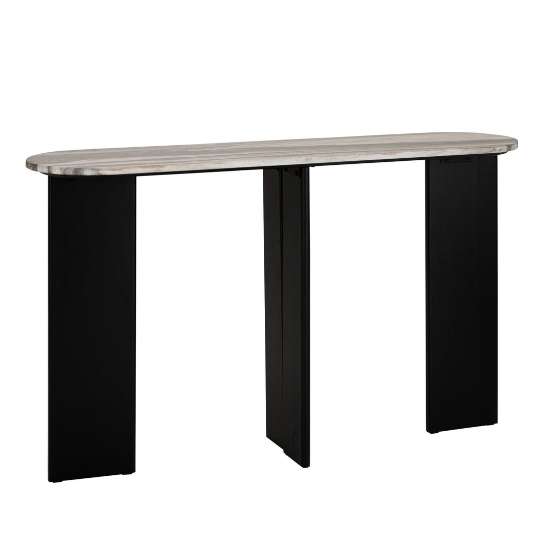 Console Mathilde marmor sort/grå J-Line