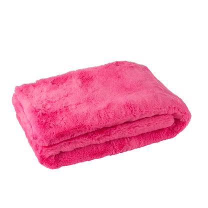 Tæppe Cutie polyester fluorescerende pink L130x180 cm J-Line