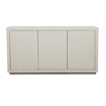 Dressoir Brussel Zand 150cm van Starfurn van opzij gezien, 45 cm diep en 80 cm hoog