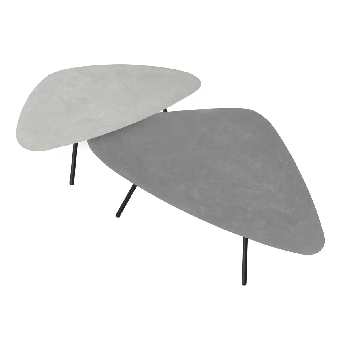 DTP Home Scala Salontafel Plectro Air Frost / Dusk Set van 2 - Salontafel - DTP Home - livinglovely.nl