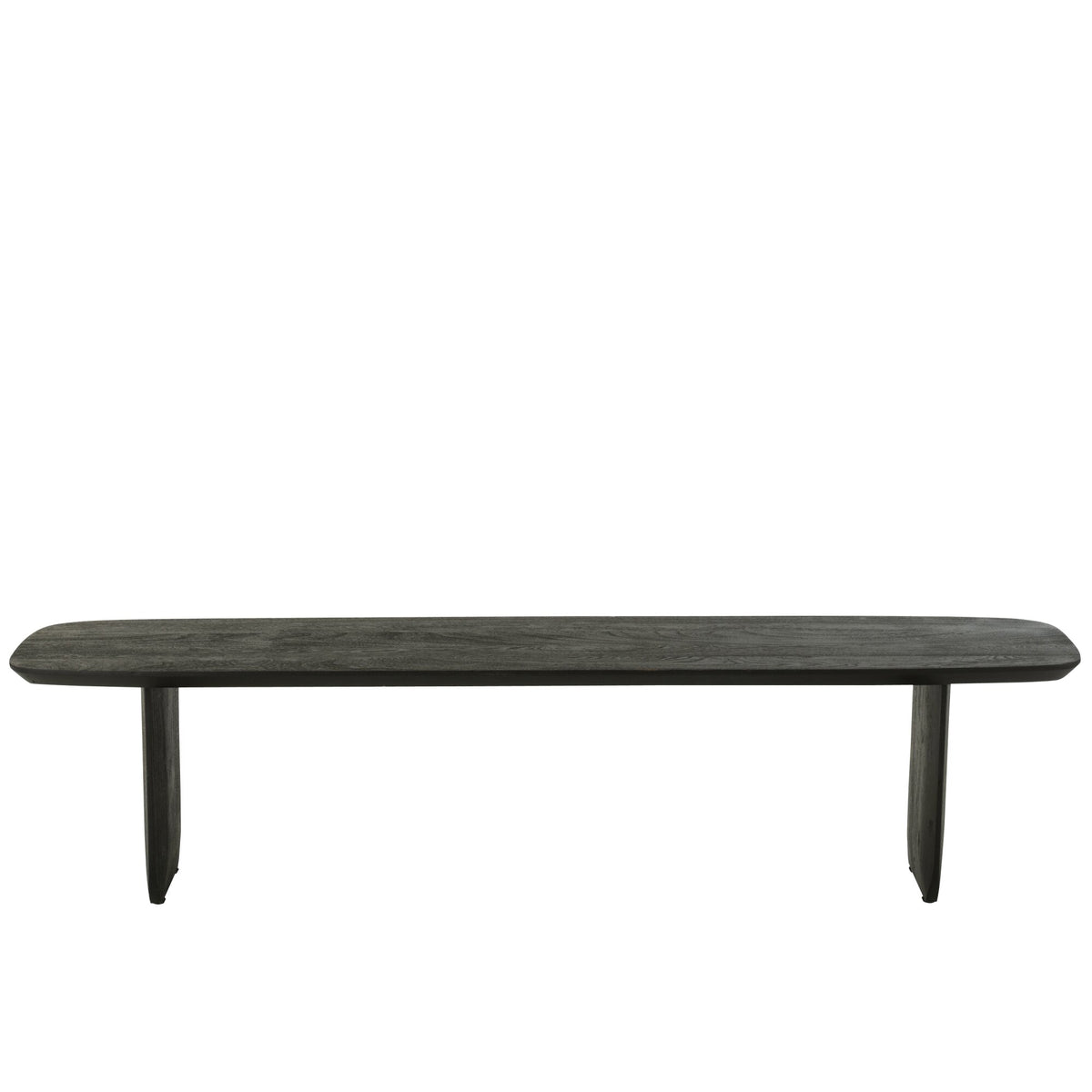 Spisebænk i akacietræ, sort, 190 cm, J-Line