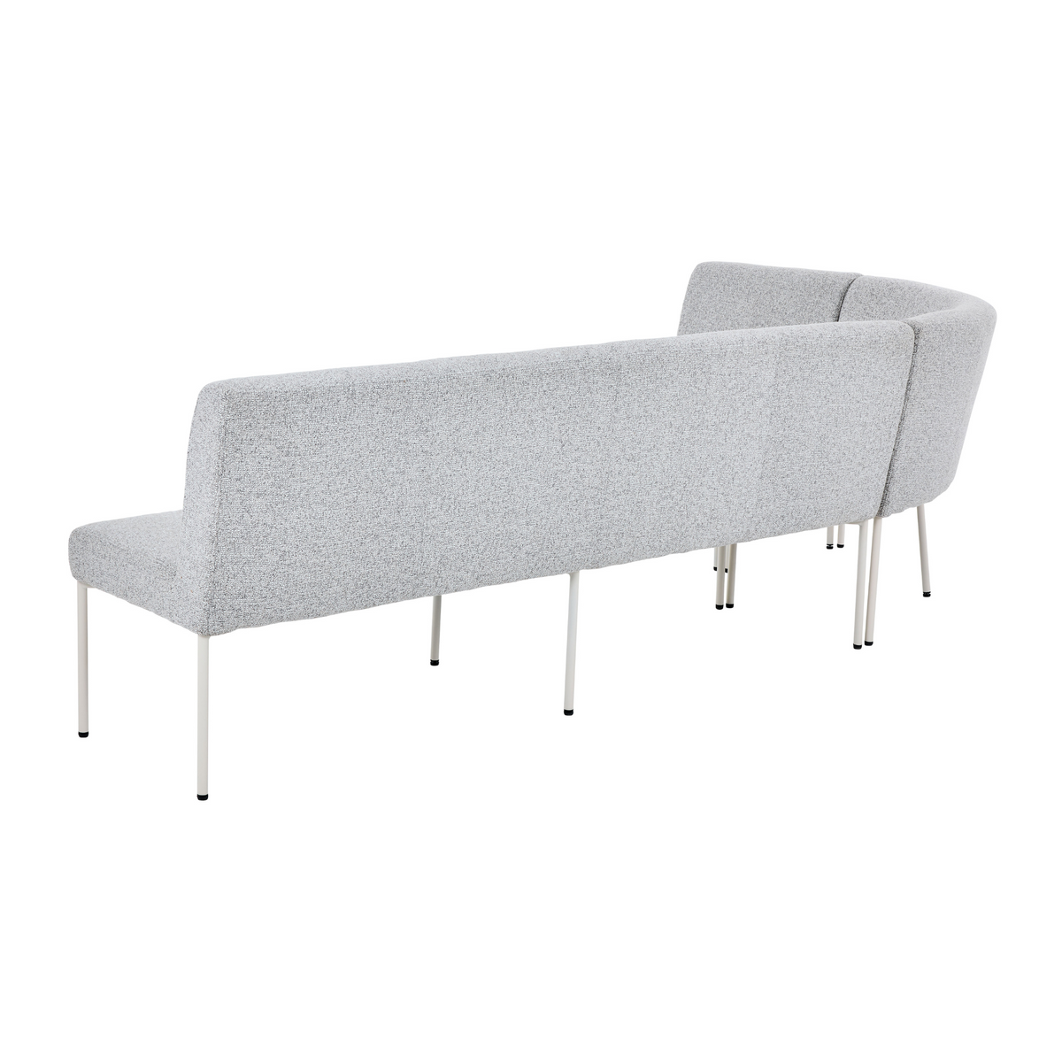 Riff eetkamerbank hoekelement van Starfurn met zachte beige bekleding