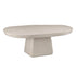 Eettafel Makura Vezelcement Gebroken Wit van Pomax, productfoto in gebroken wit met de volledige vorm in beeld