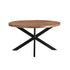 Eettafel Rocky Mangohout Pecan Ø140cm van Livingfurn