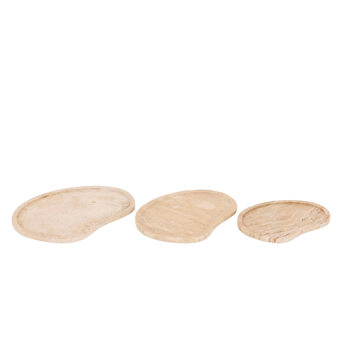 Elvera Plateau Travertin Naturel Organisch Medium van PTMD, detail van de travertin textuur