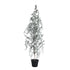 Florine Kerstboom LED Met Sneeuw Large van PTMD, mosgroene kunstkerstboom met sneeuw en LED lampjes op witte achtergrond