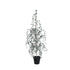 Florine Kerstboom LED Met Sneeuw Medium van PTMD, mosgroene kunstkerstboom met sneeuw en LED lampjes op witte achtergrond