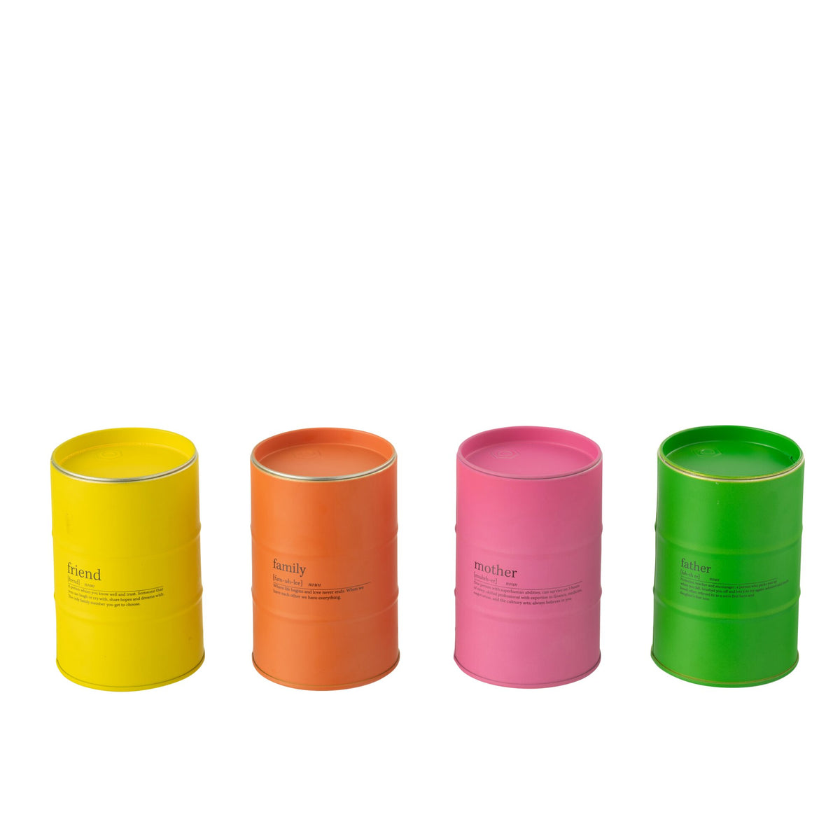 Duftlys med familiecitat, sortiment, 50 timer, J-Line