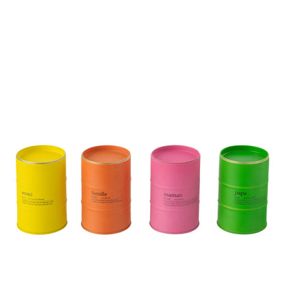 Duftlys med familiecitat, sortiment, 50 timer, J-Line