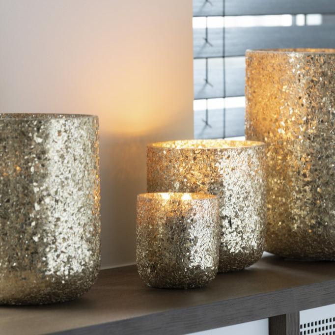 Geurkaars Luxuria Goud Small J-Line - 40 Uur - Geurkaars - J-Line - livinglovely.nl