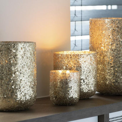 Geurkaars Luxuria Goud Small J-Line - 40 Uur - Geurkaars - J-Line - livinglovely.nl